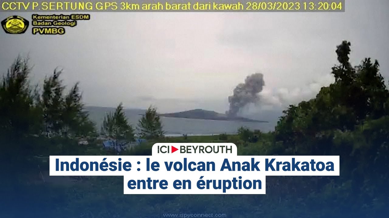 Six aéroports indonésiens bloqués après l’éruption volcanique de l’Anak Krakatoa