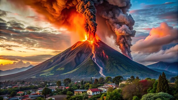 Le Jour où le Volcan Éclate