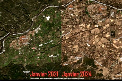 Le satellite dit « pas de sécheresse » alors que les prairies s’étiolent
